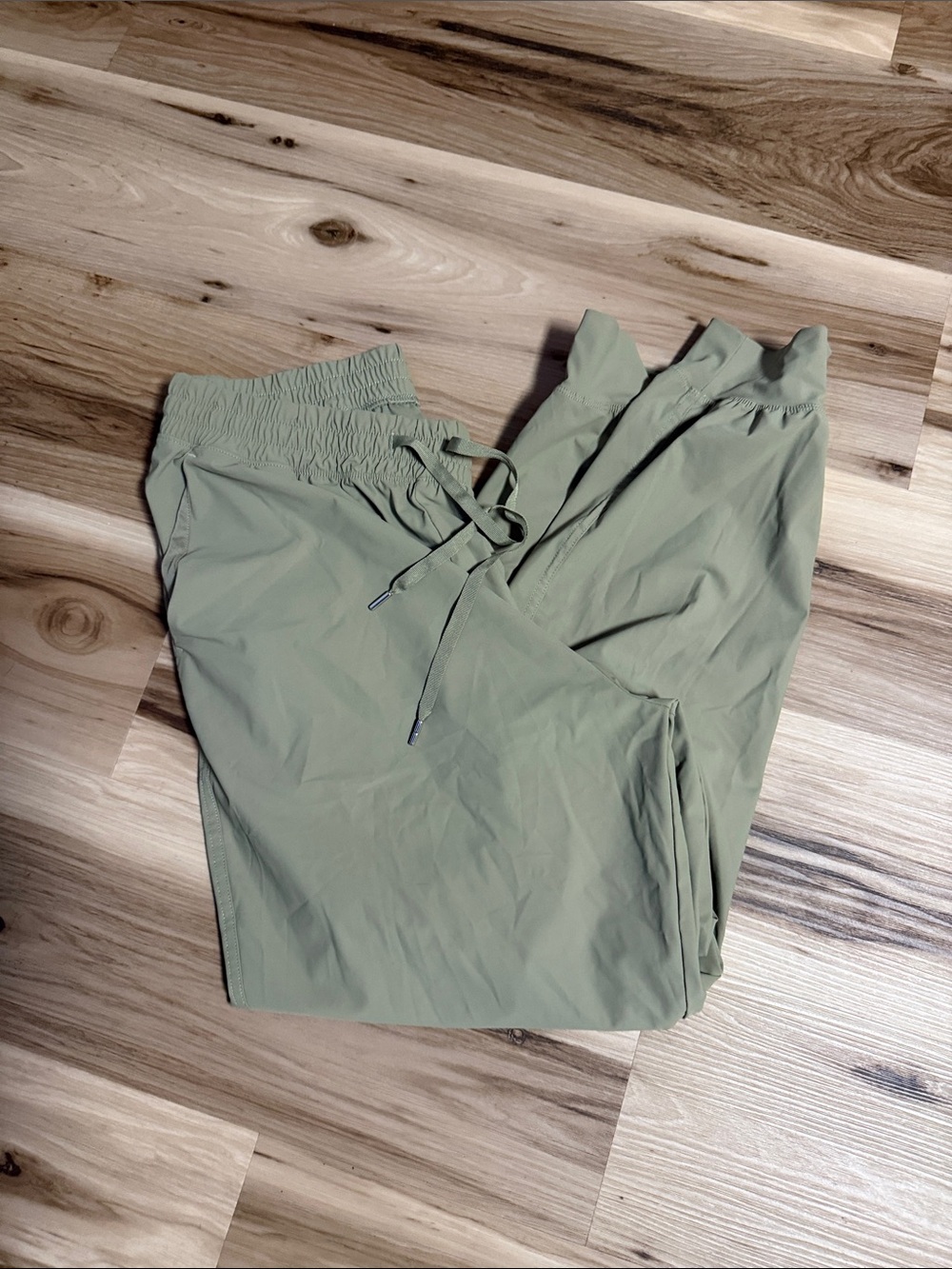 Women’s Olive Green Drawstring Jogger Pants